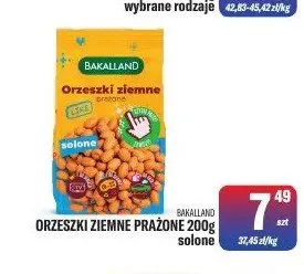 Orzeszki ziemne prażone Bakalland solone promocja w Tomi Markt
