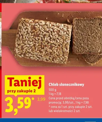 Chleb słonecznikowy promocja w Lidl