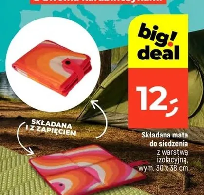 Składana mata do siedzenia promocja w Dealz