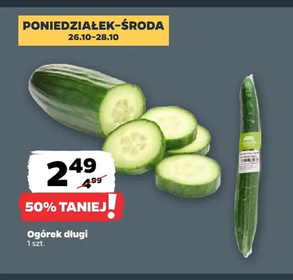 Ogórek długi promocja w Netto