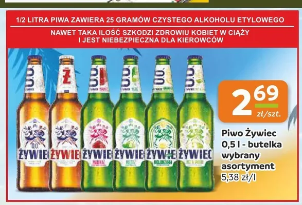 Piwo Żywiec Jasne Pełne promocja w Społem Częstochowa