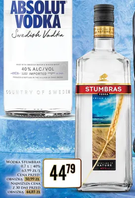 Wódka Stumbras promocja w Dino