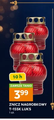 Znicz nagrobkowy T-15SK Luks promocja w Stokrotka