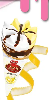 Lody Cone d'amore śmietankowo-cytrynowe Anita promocja w POLOmarket