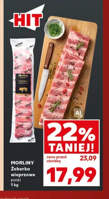 Żeberka wieprzowe paski Morliny promocja w Kaufland