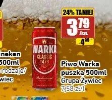 Piwo Warka Classic promocja w API Market