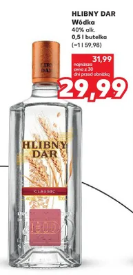 Wódka Hlibny Dar Classic promocja w Kaufland