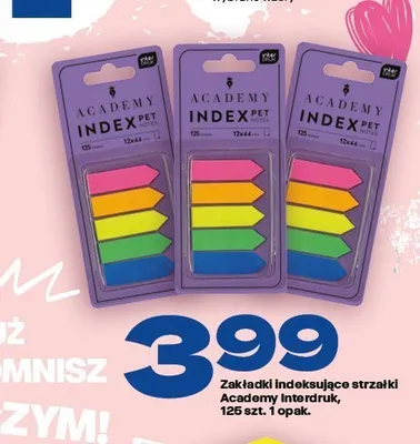 Zakładki indeksujące strzałki Academy Interdruk promocja w Twój Market