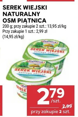 Serek wiejski naturalny OSM Piątnica promocja w Stokrotka