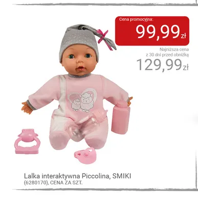 Lalka interaktywna Piccolina Smiki promocja w Smyk