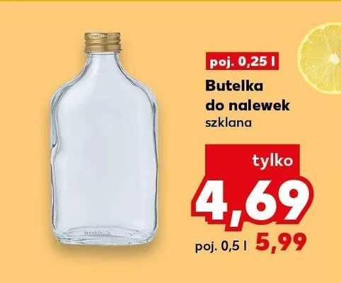 Butelka do nalewek szklana 0,25 l promocja w Kaufland