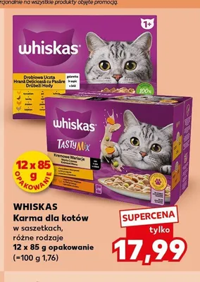 Karma dla kotów Whiskas Tasty Mix 12-pak 85 g promocja w Kaufland