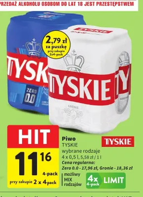 Piwo wybrane rodzaje promocja w Intermarche