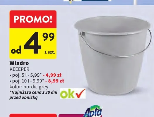 Wiadro 10 l Keeper promocja w Intermarche