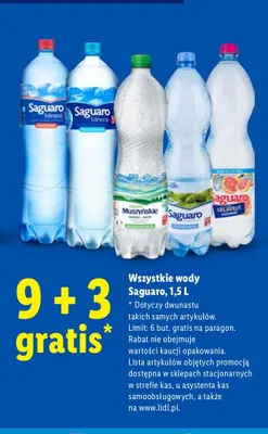 Wody Saguaro promocja w Lidl