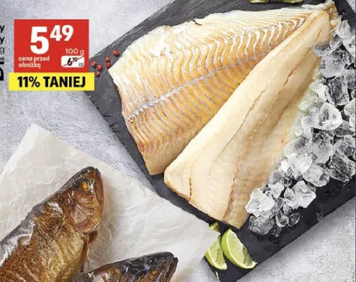 Dorsz czarny filet bez skóry promocja w Delikatesy Centrum
