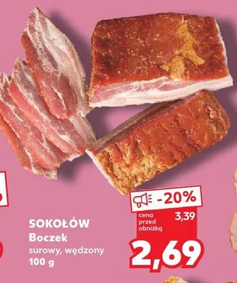 Boczek surowy, wędzony promocja w Kaufland