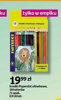 Kredki ołówkowe trójkątne Paperdot promocja w Empik