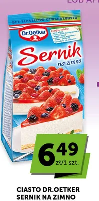 Ciasto Dr.Oetker Sernik na zimno promocja w Euro Sklep