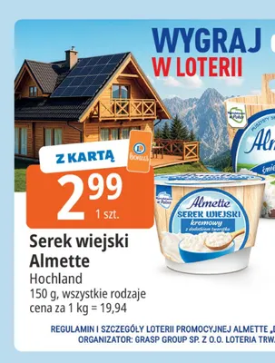 Serek wiejski Almette promocja w Leclerc