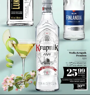 Wódka Krupnik Premium promocja w POLOmarket