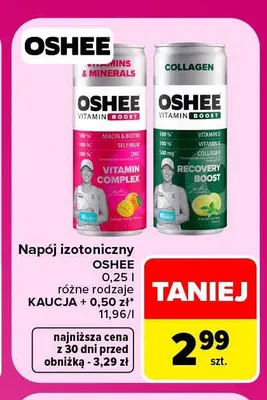 Napój izotoniczny Oshee Vitamin Boost Vitamins & Minerals promocja w Carrefour Market