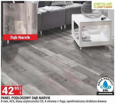 Panel podłogowy Dąb Narvik promocja w Merkury Market