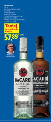 Rum Bacardi Carta Negra promocja w Lidl