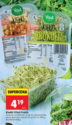 Kiełki lucerny promocja w Biedronka