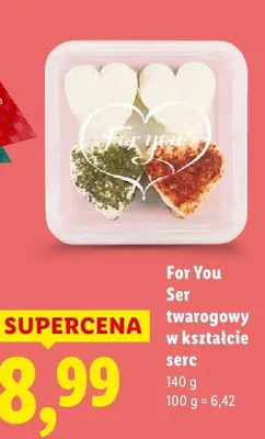 Ser twarogowy w kształcie serc promocja w Lidl