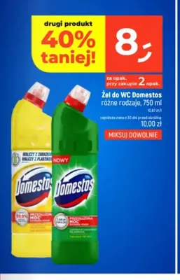 Żel do WC Domestos żółty promocja w Dealz