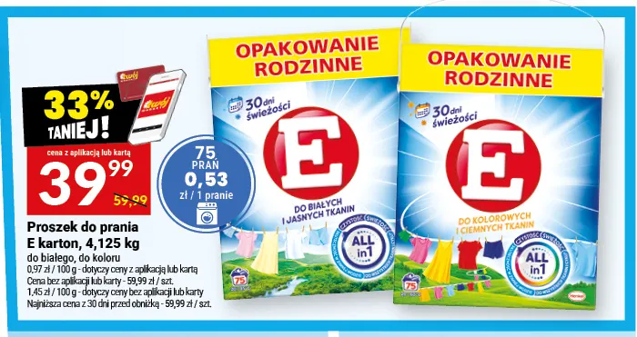 Proszek do prania do koloru E promocja w Twój Market