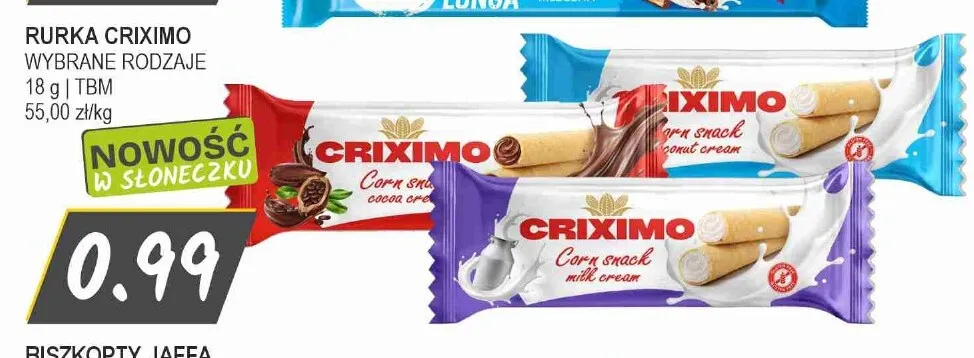 Rurka kukurydziana Criximo Cocoa Cream promocja w Słoneczko