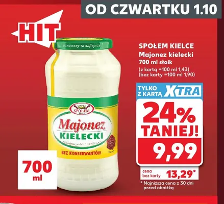 Majonez kielecki Społem Kielce promocja w Kaufland