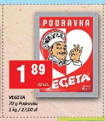 Przyprawa Vegeta Podravka promocja w Chorten