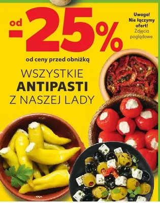 Wszystkie antipasti -25% promocja w Kaufland