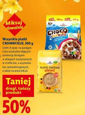 Płatki owsiane górskie promocja w Lidl