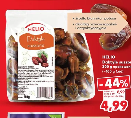 Daktyle suszone Helio promocja w Kaufland