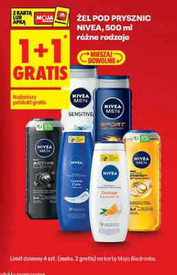 Żel pod prysznic 500 ml różne rodzaje promocja w Biedronka