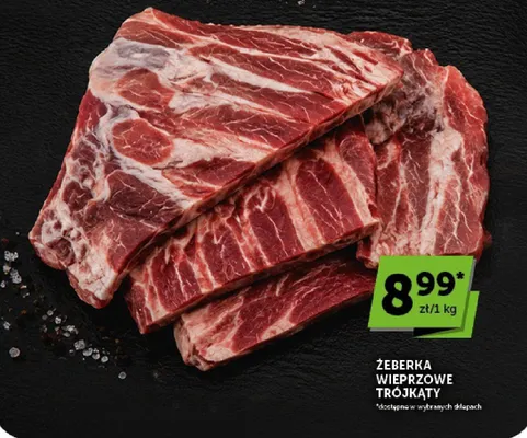 Żeberka wieprzowe trójkąty promocja w ABC
