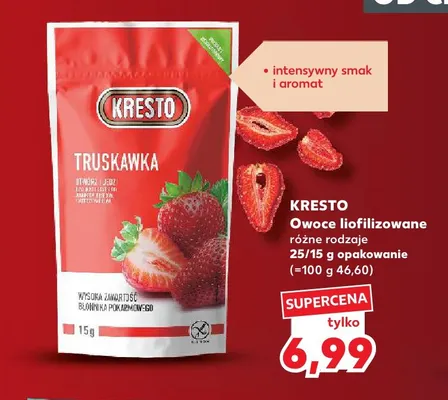 Owoce liofilizowane Kresto promocja w Kaufland