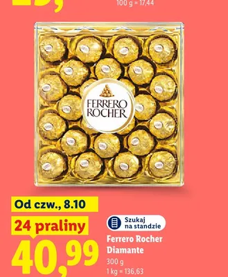 Praliny Ferrero Rocher Diamante promocja w Lidl