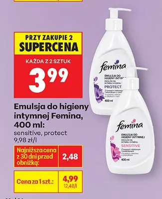 Emulsja do higieny intymnej protect promocja w Biedronka