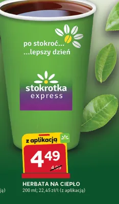 Herbata na ciepło promocja w Stokrotka