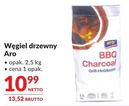 Węgiel drzewny Aro promocja w Makro