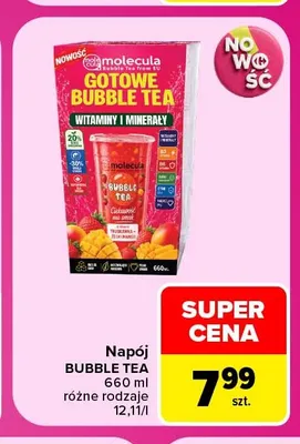 Napój Bubble Tea Molecula promocja w Carrefour