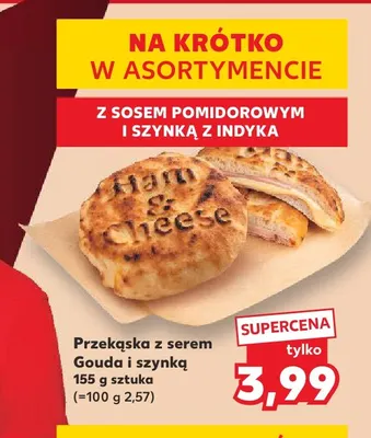 Przekąska z serem Gouda i szynką promocja w Kaufland