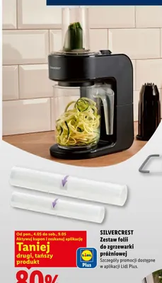 Krajalnica spiralna i wyciskarka do cytrusów SilverCrest 2 w 1 80W promocja w Lidl