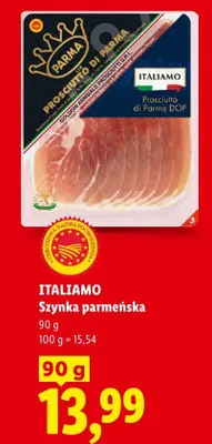 Szynka parmeńska Italiamo promocja w Lidl