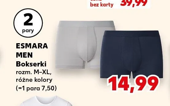 Bokserki męskie Esmara Men 2-pak promocja w Kaufland